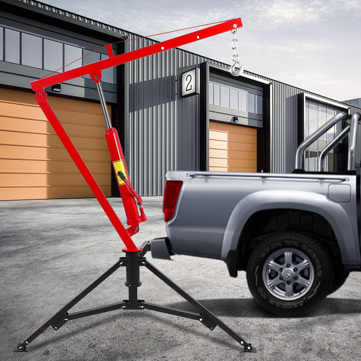 1000Lb Hydraulic Pickup Truck Crane with 360° Swivel K628