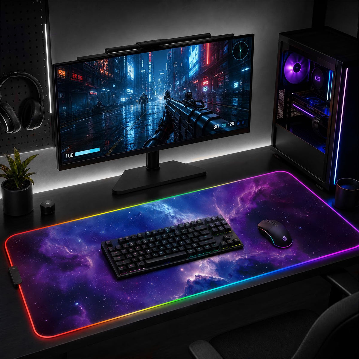 RGB LED Gaming Mouse Pad P1908