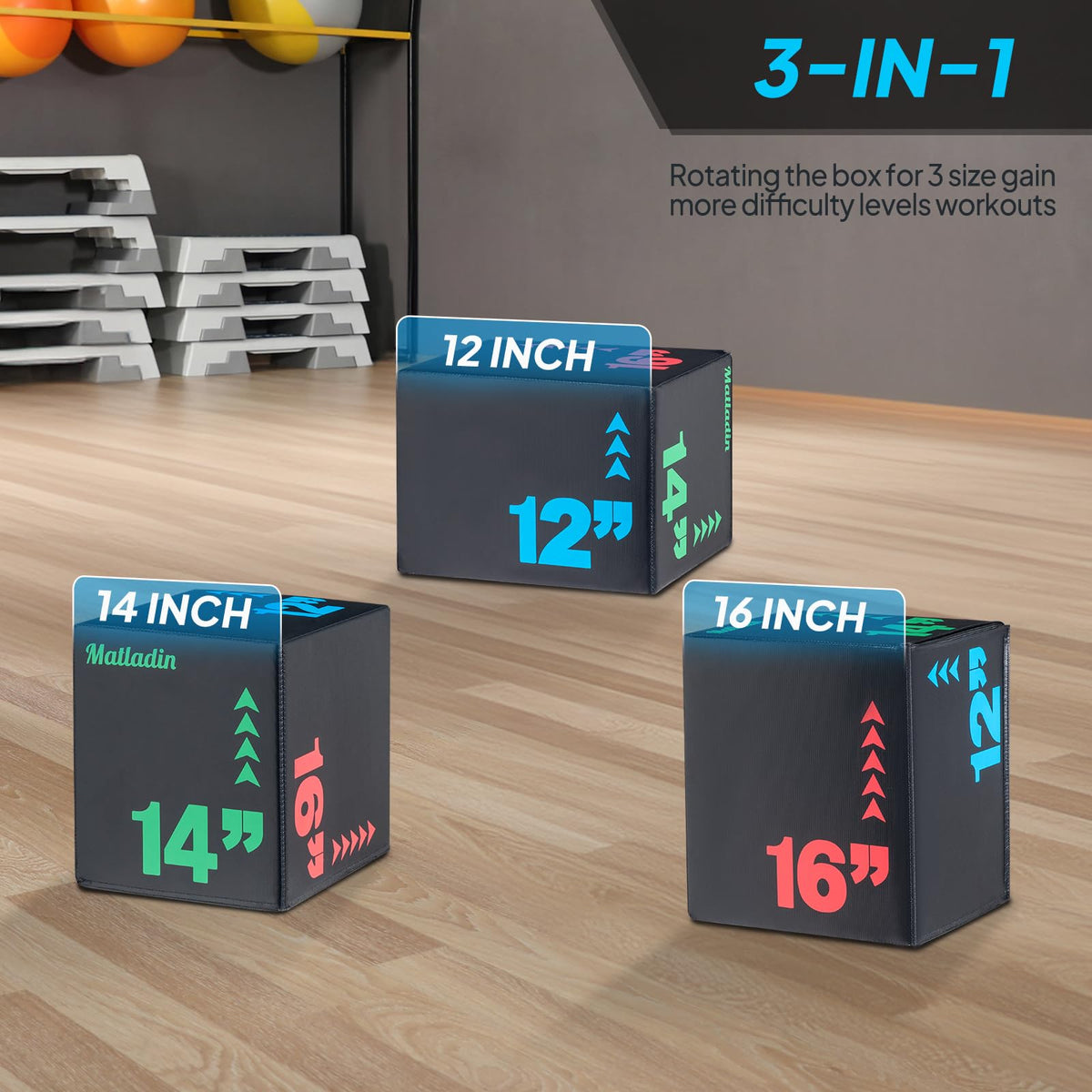 Heavy Foam Plyometric Jump Box I423