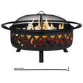 42” Wood Burning Patio Fire Pit with Spark Screen O708964