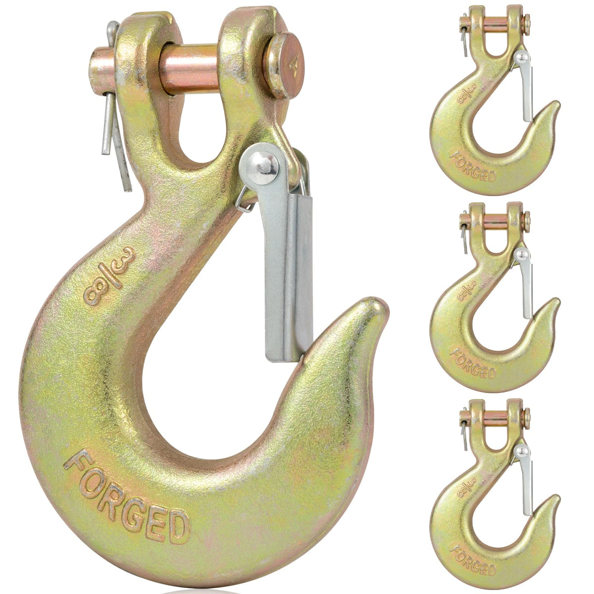 3/8" Heavy Duty Clevis Slip Hook with Safety Latch L638788