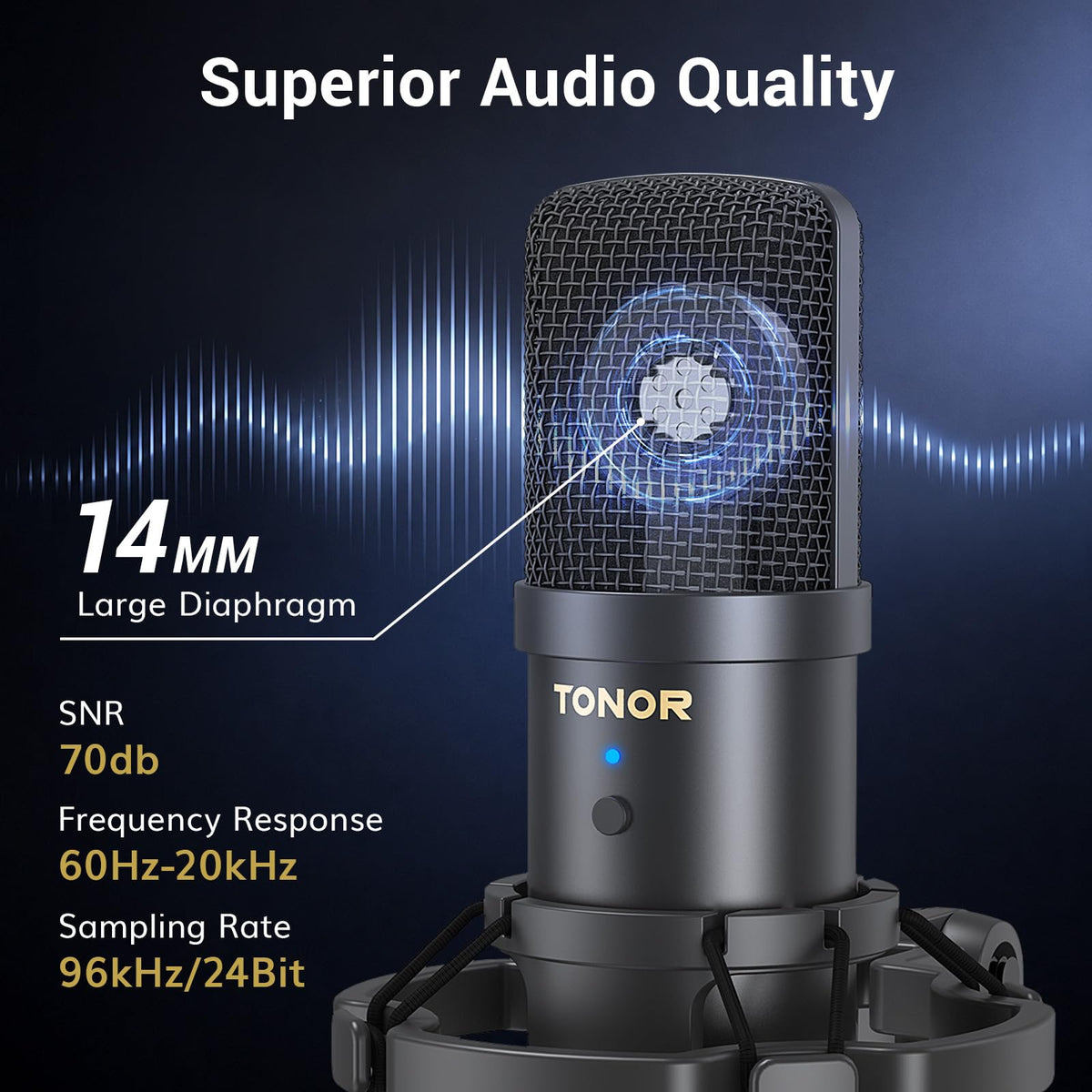 USB Condenser Microphone with Boom Arm Kit S6784