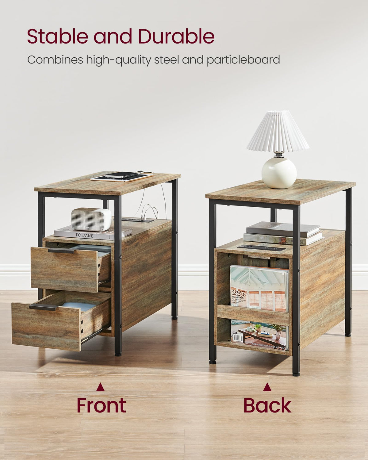 Side End Table with Charging Station M901533