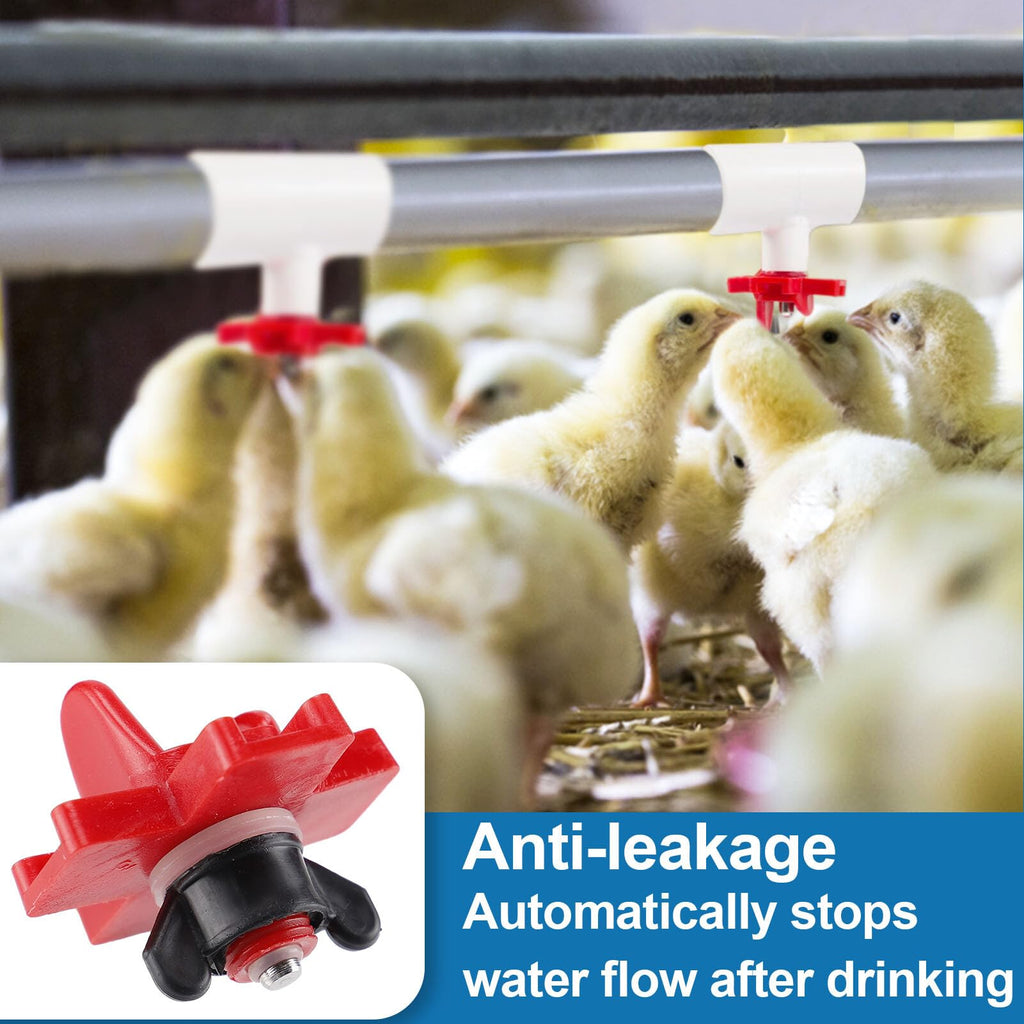 20 Pack Chicken Waterer Nipples with Drill Bits B581108