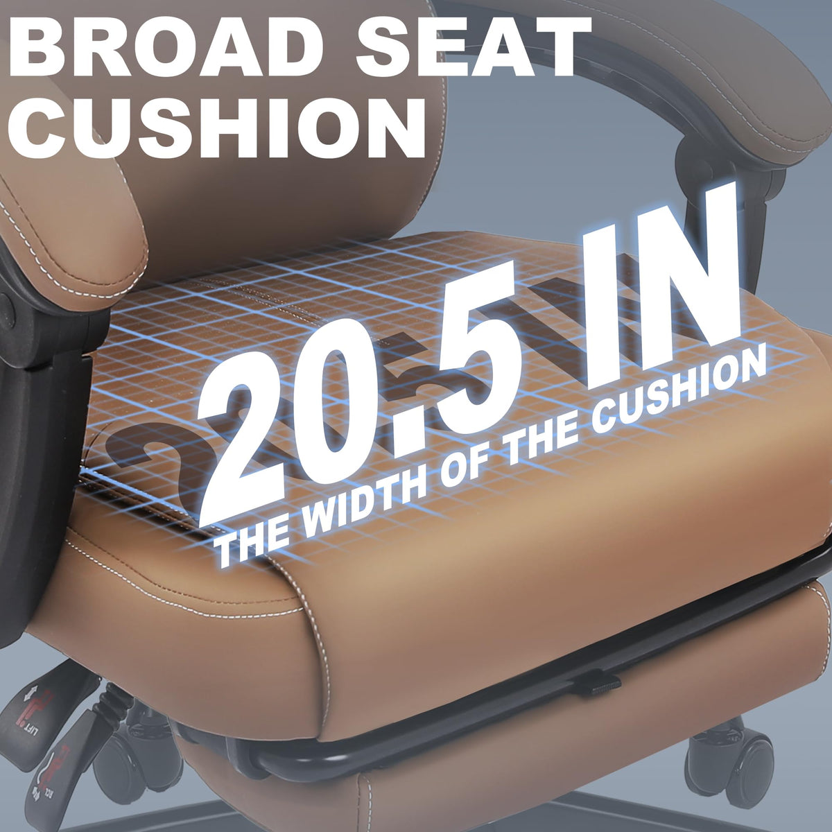 Big and Tall High Back Office Chair with Footrest S609