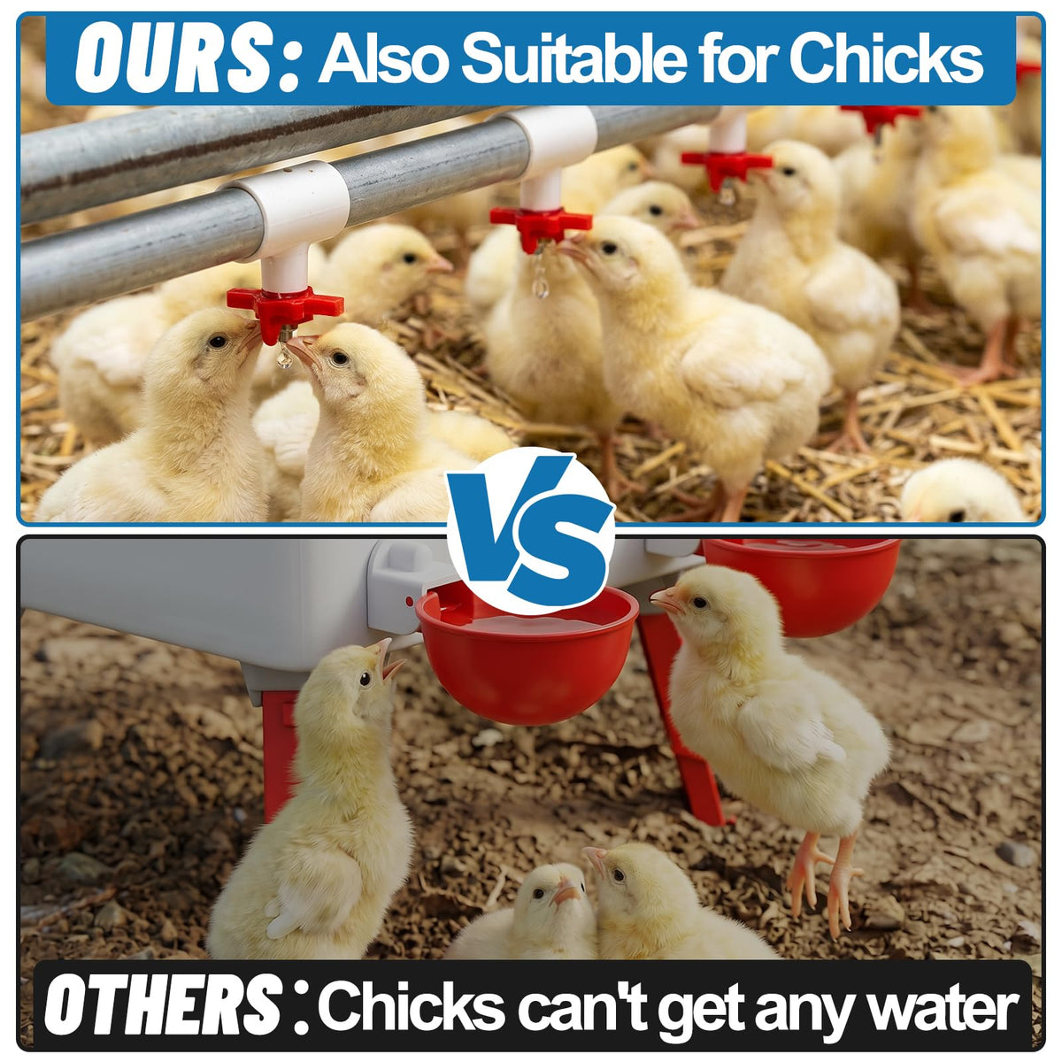 20 Pack Chicken Waterer Nipples with Drill Bits B581108