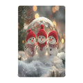 Snowmen Crystal Ball Crib Sheet 52" x 28" S2685