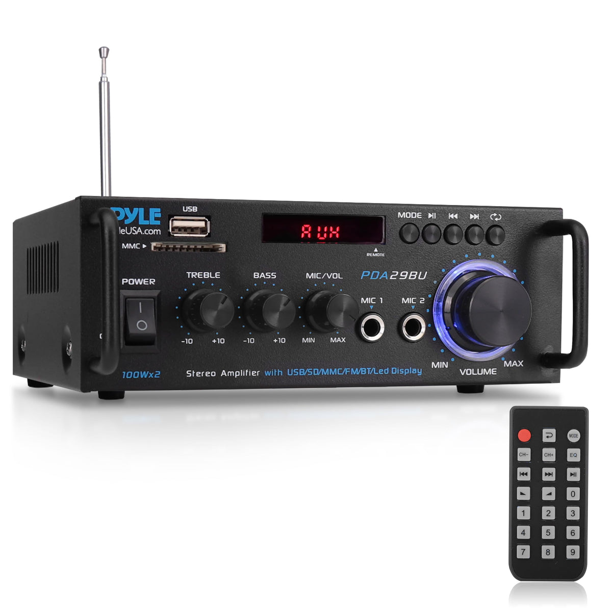 200W 2-Channel Bluetooth Stereo Power Amplifier I752311