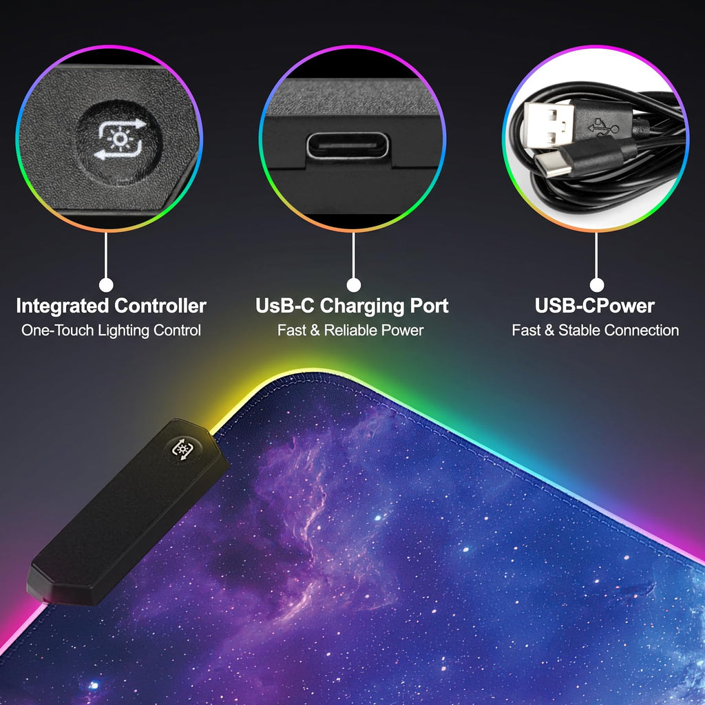 RGB LED Gaming Mouse Pad P1908