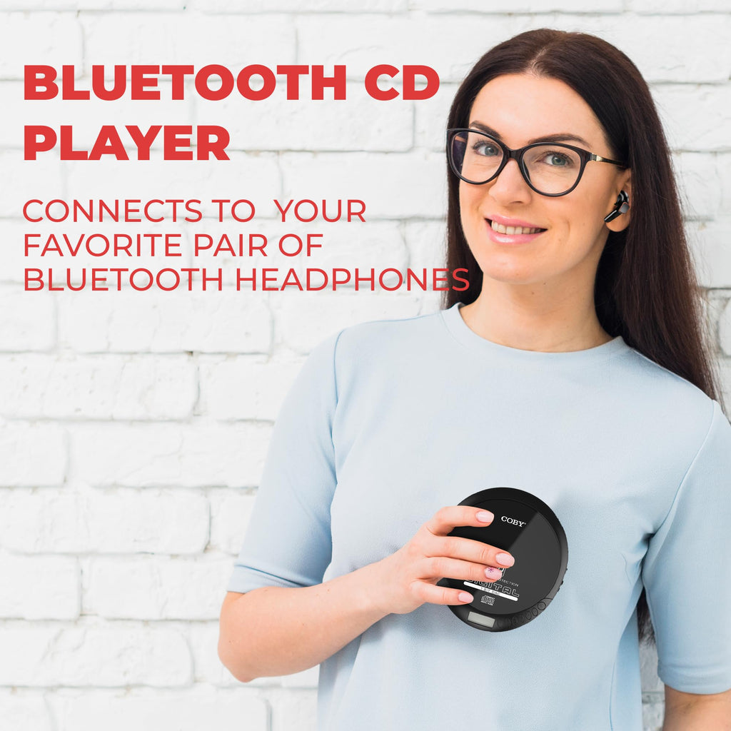 Portable Bluetooth CD Player & Earbuds U158145