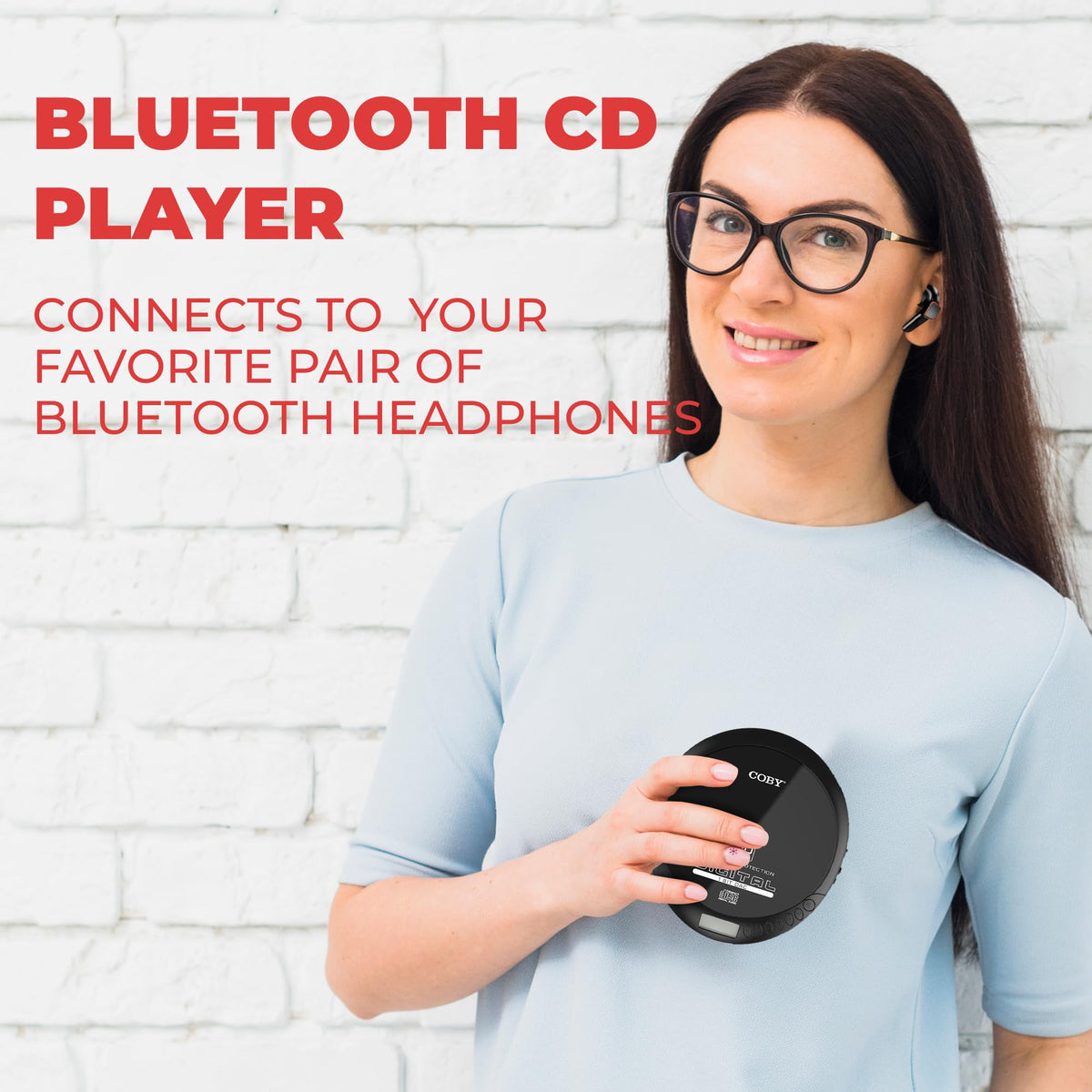Portable Bluetooth CD Player & Earbuds U158145