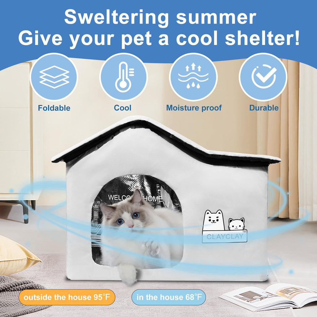 Heated Waterproof Insulated Outdoor Cat House I4679
