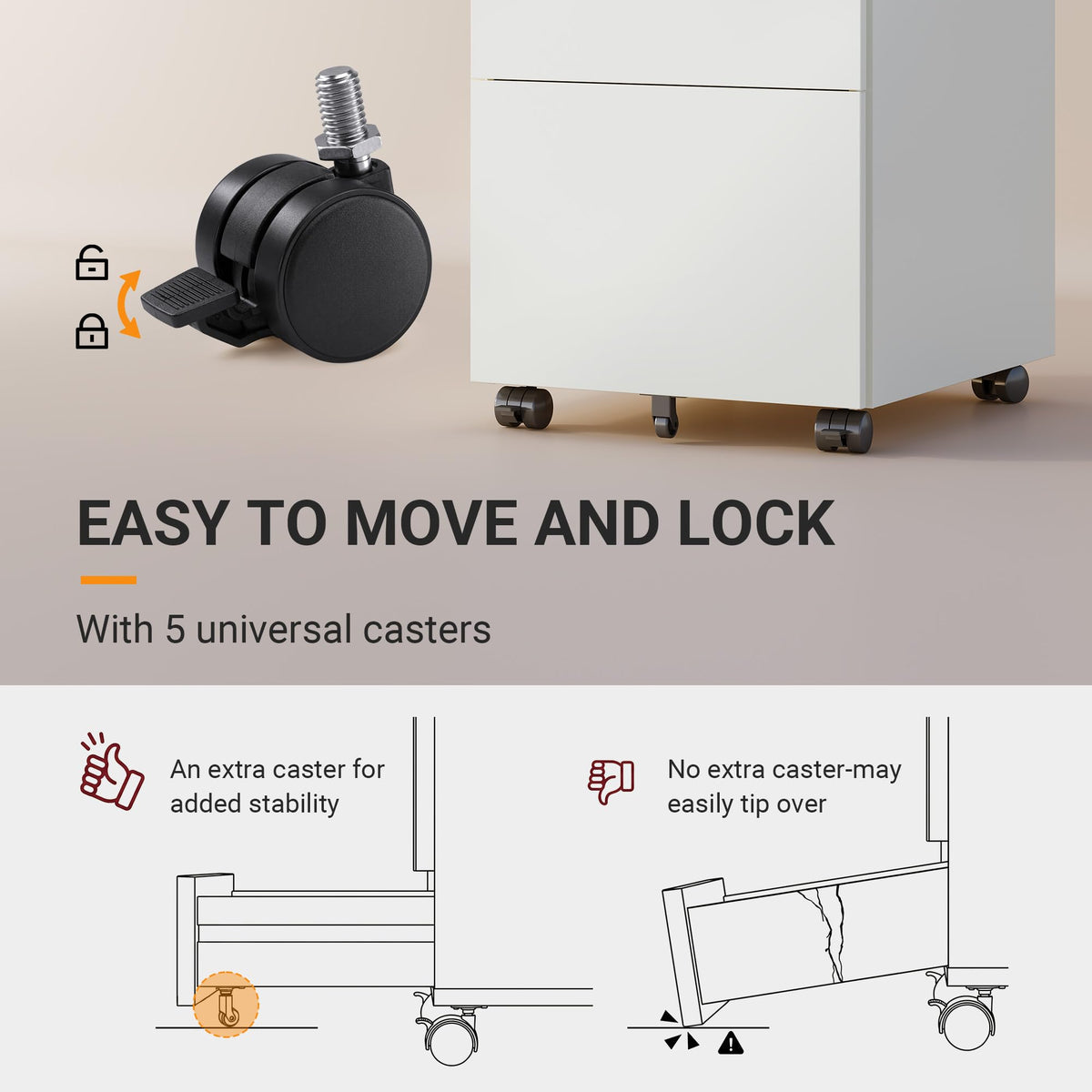 3 Drawer File Cabinet with Combination Lock F972306