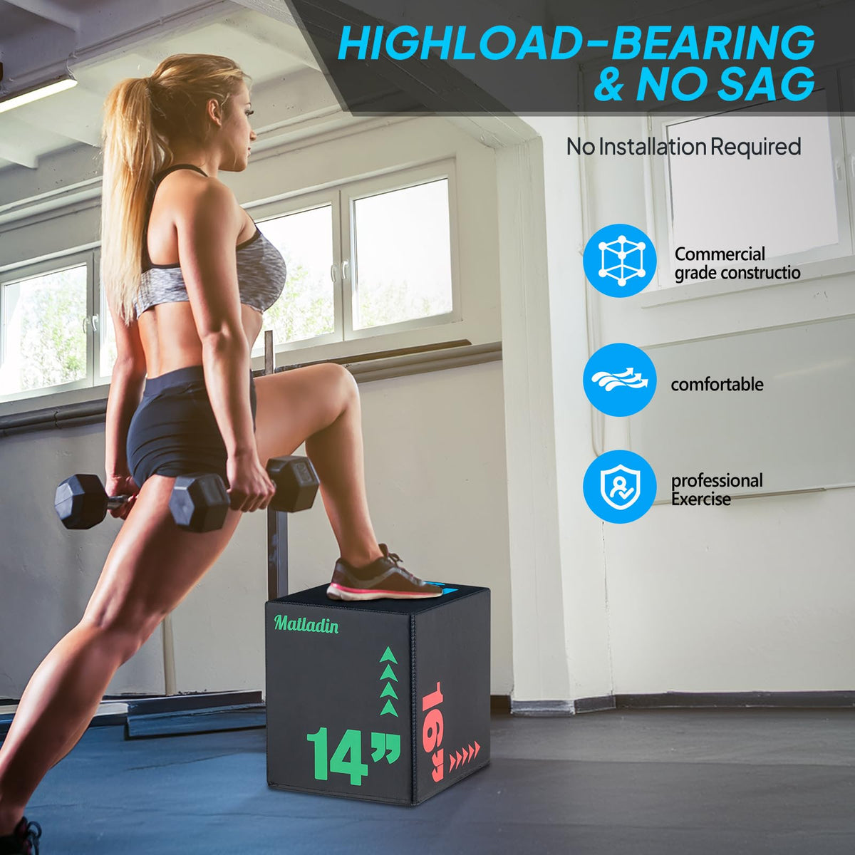 Heavy Foam Plyometric Jump Box I423