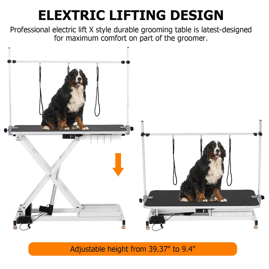 47" Height Adjustable Electric Pet Grooming Table U52046