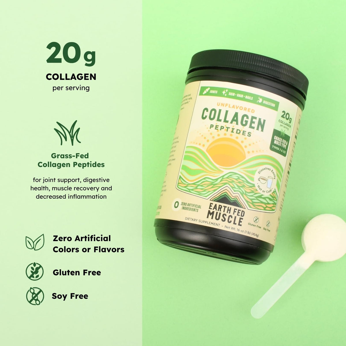 Collagen Peptides Unflavored 23 Servings N893258