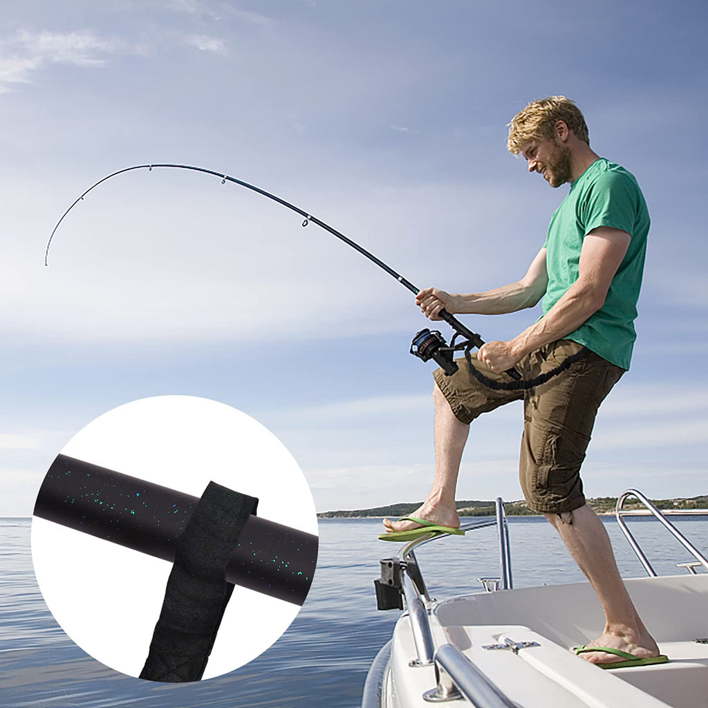 Kayaking Paddle Leash Tether 1 Pack Stretchable Coiled Lanyard Black I6104