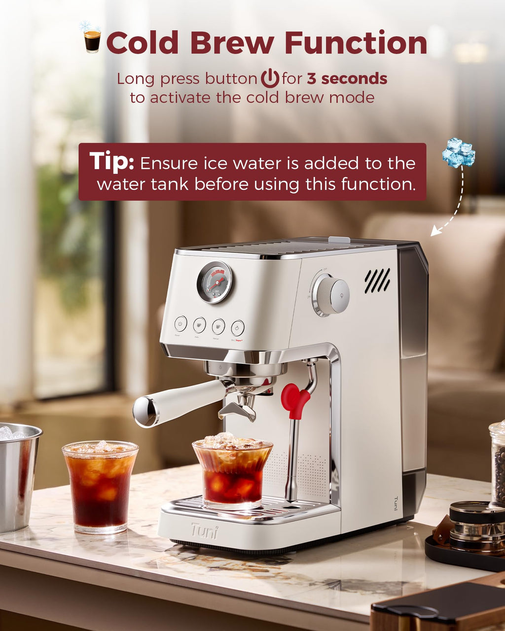 Conical Burr Coffee Grinder with Espresso Machine E640