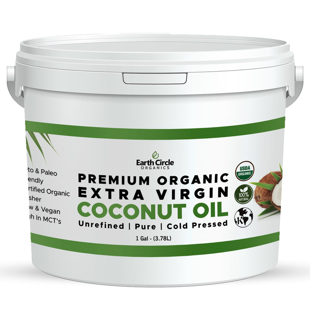 Cold Pressed Unrefined Extra Virgin Coconut Oil 1 Gallon X4014