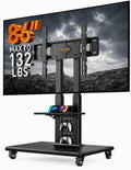 Rolling TV Stand with Pegboard for 32–86 inch TVs E921469