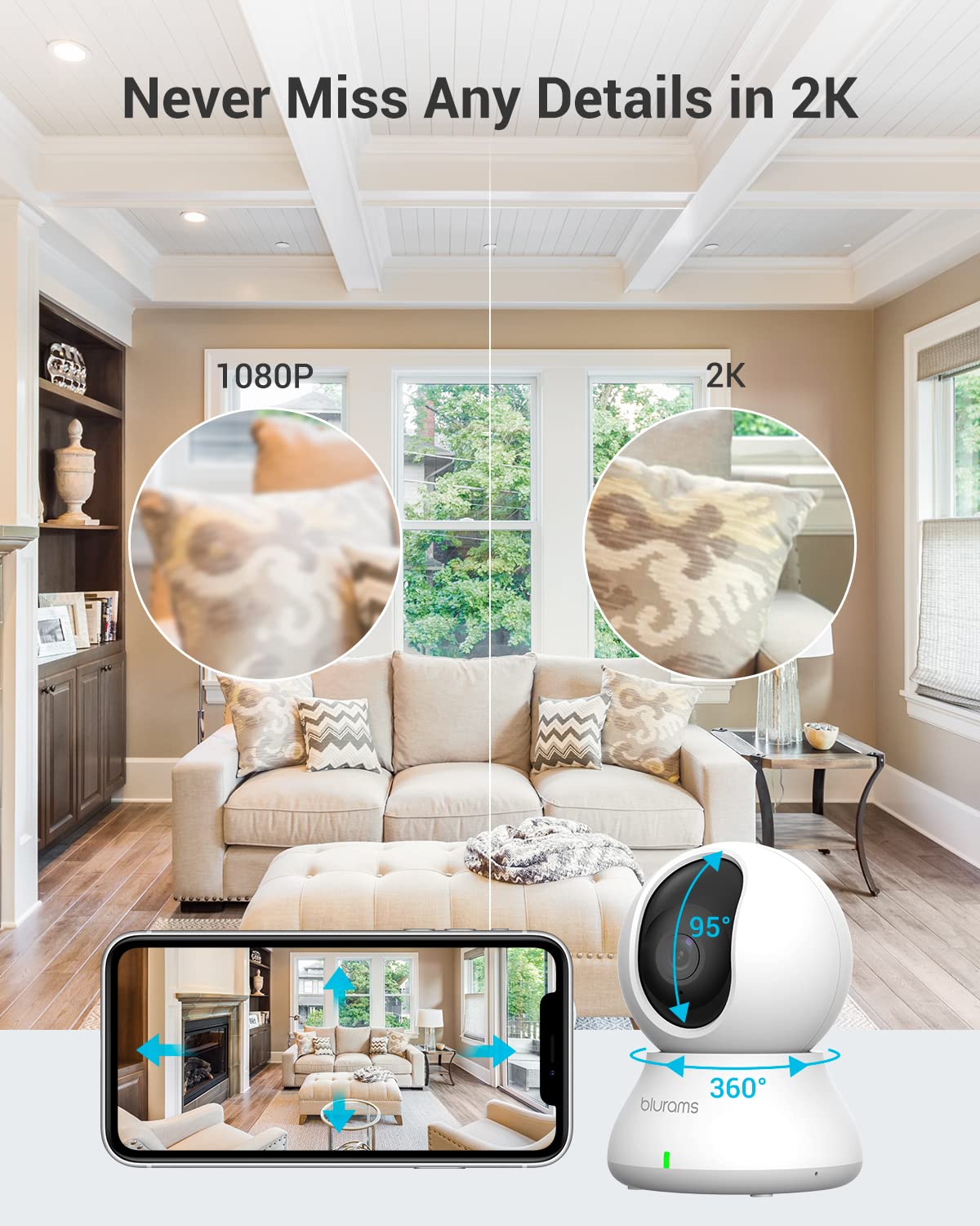 5G 360° PTZ Indoor Camera 2Pack T762