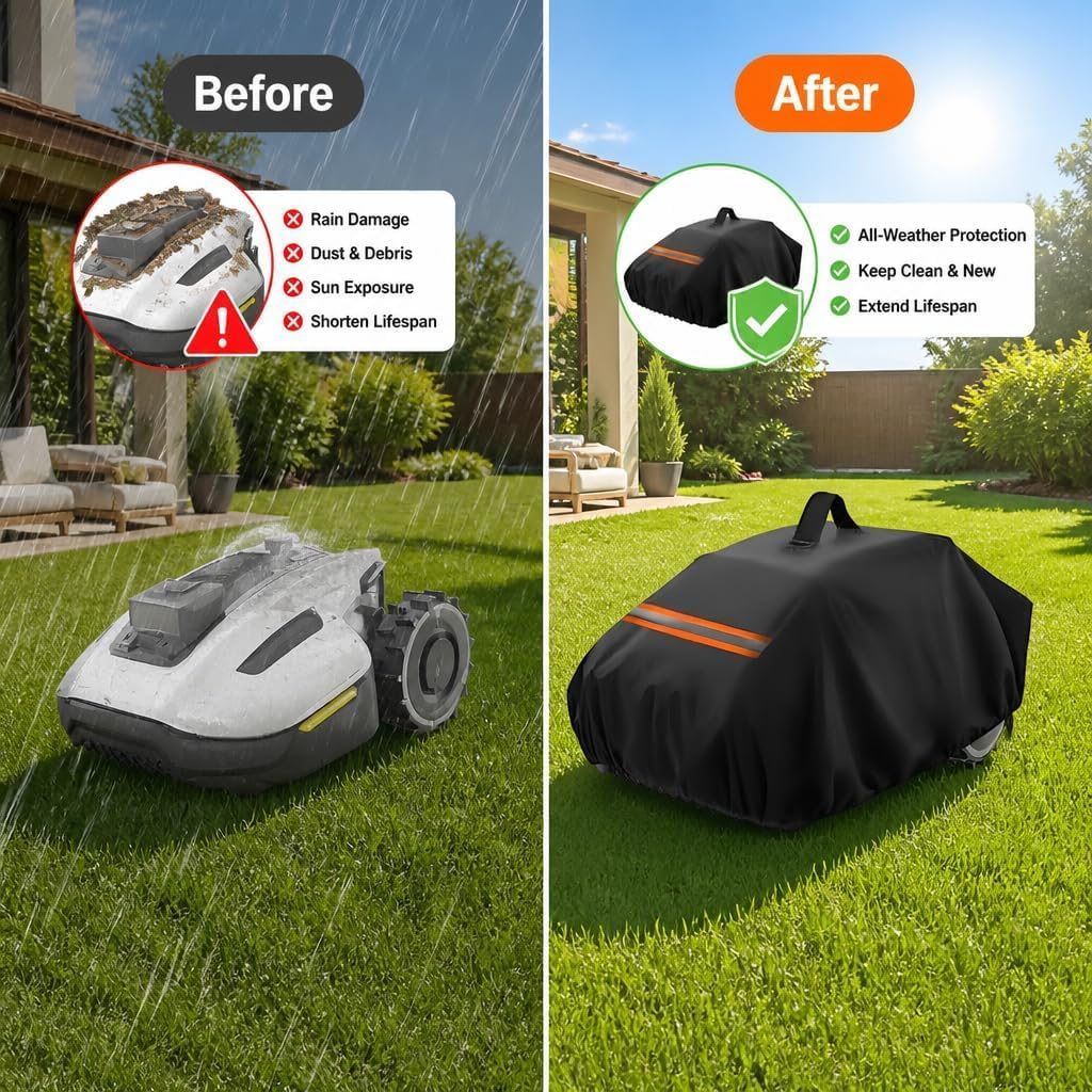 Waterproof 420D Robot Lawn Mower Cover C9919