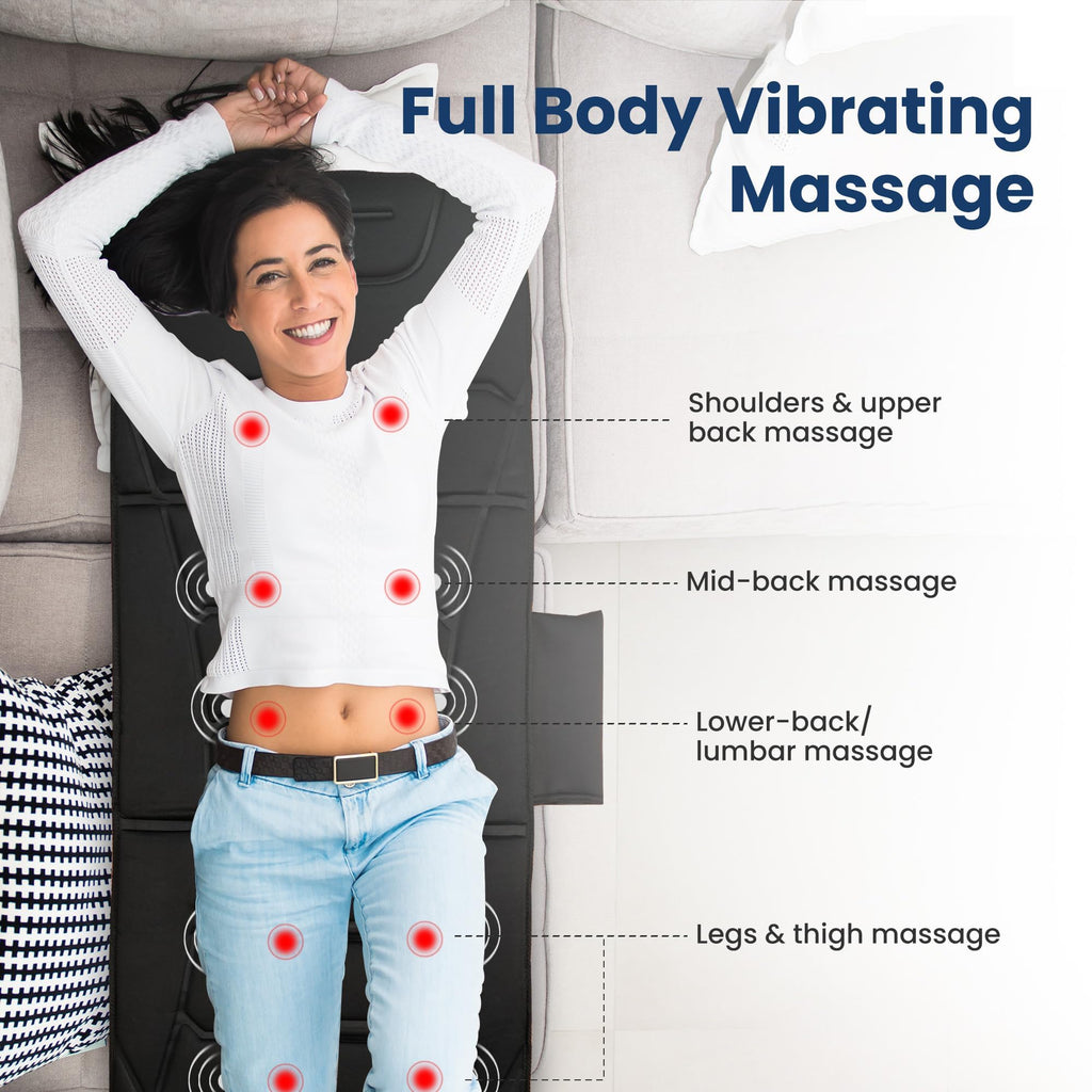 Full Body Massage Mat with Heat & Shiatsu Neck Massager O83793