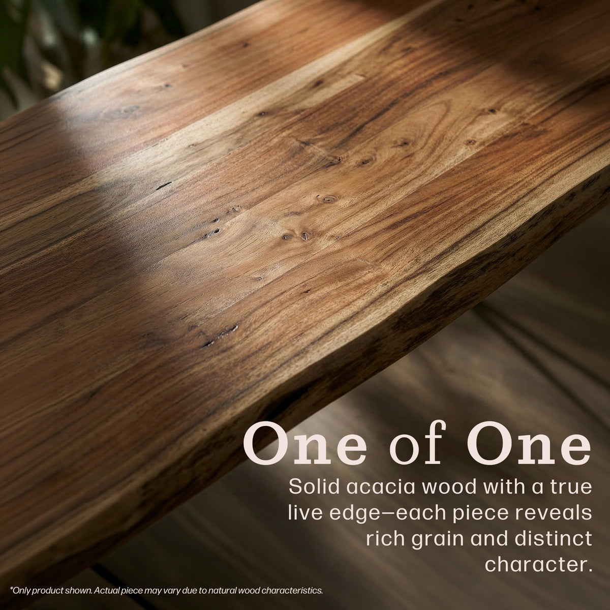 Solid Wood Coffee Table with Hairpin Metal Legs, 48 Inch X822