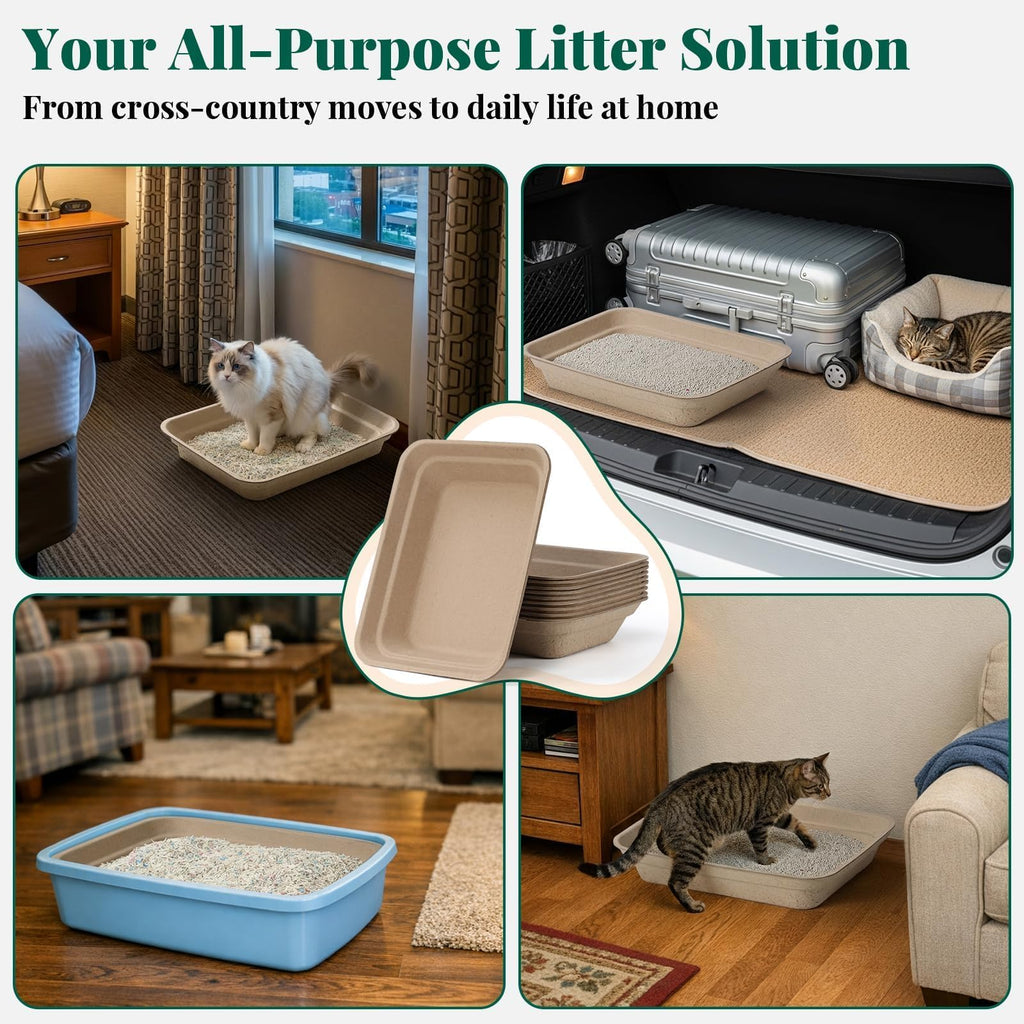 10-Pack Disposable Litter Box T5893