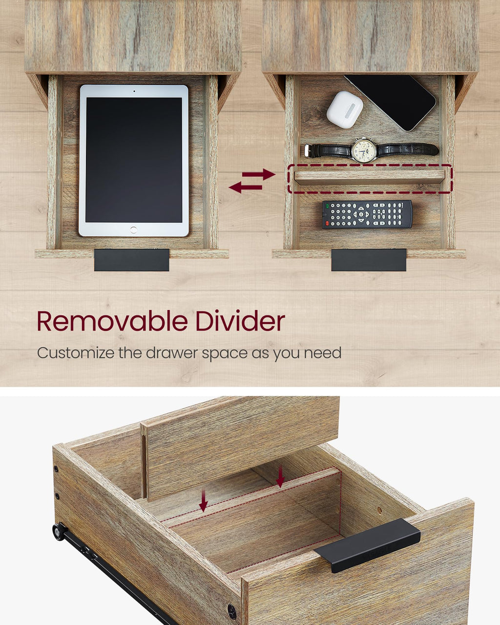Side End Table with Charging Station M901533