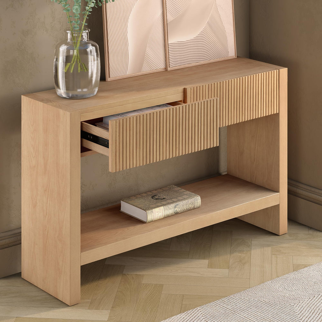 48" Fluted Modern Console Table Q988265