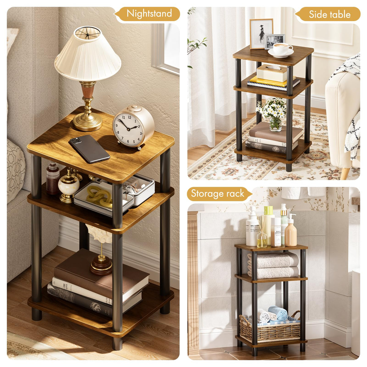 3-Tier Storage Side Table W42942