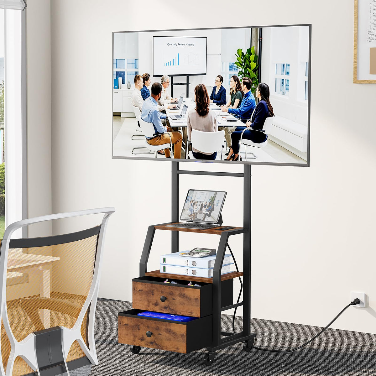 Rolling TV Stand for 32-55 Inch TVs E426