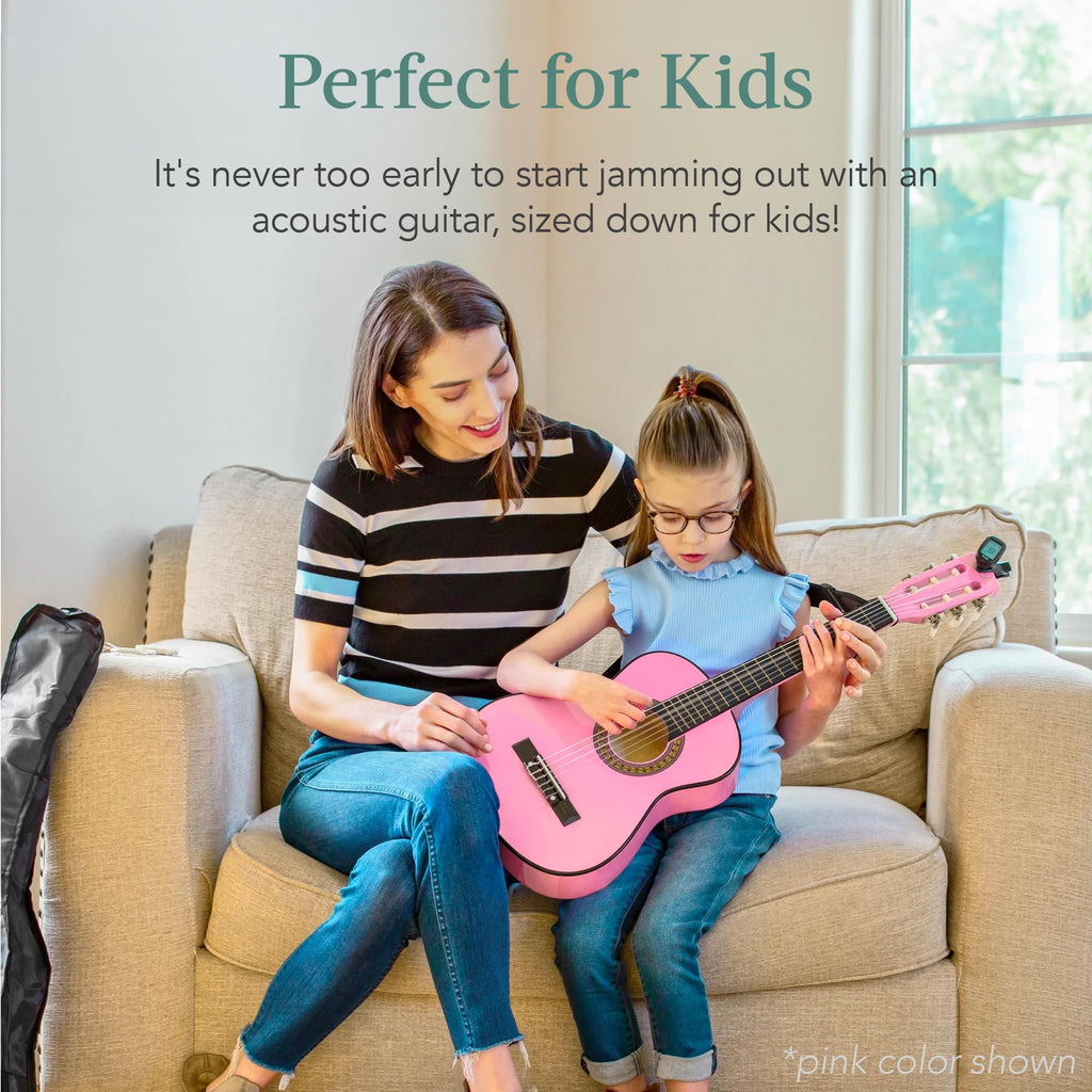 30in Kids Acoustic Guitar Starter Kit with Case Y1037