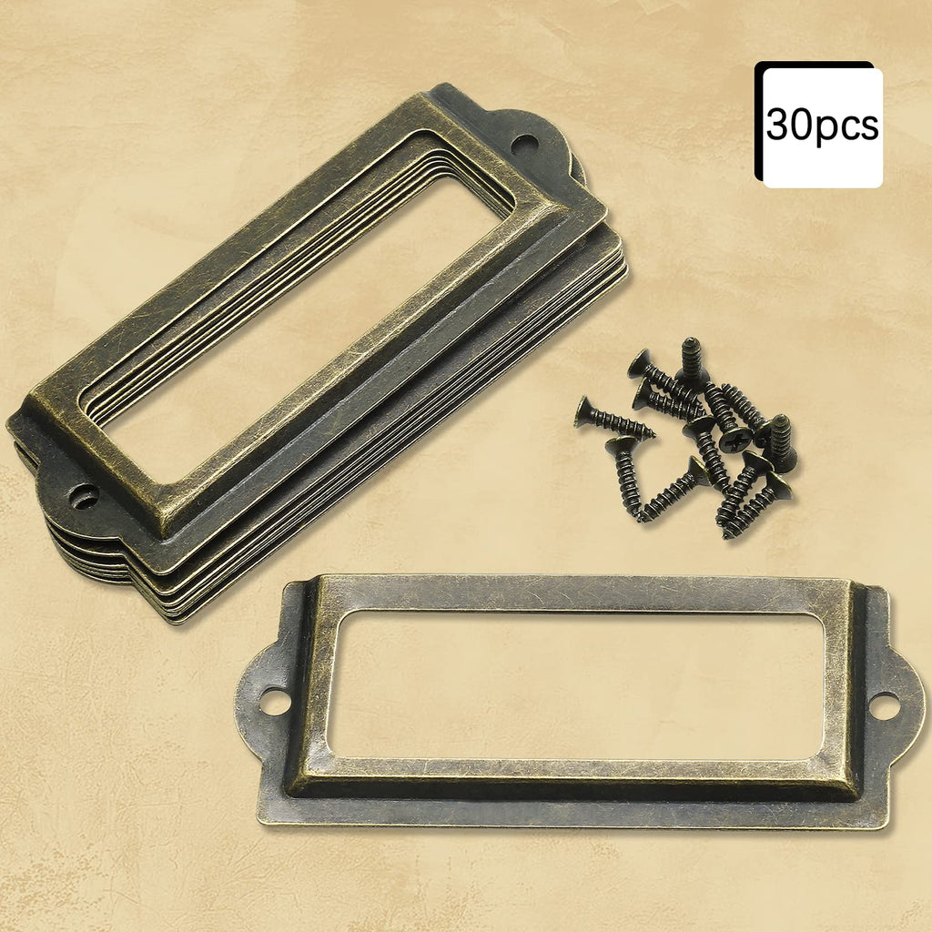 Bronze 3.3 Inch Label Holder 30 Pcs K581