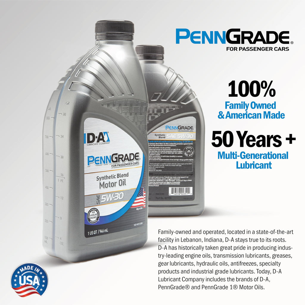 Synthetic Blend Oil SAE 5W-30 1 Quart Pack of 6 L908706