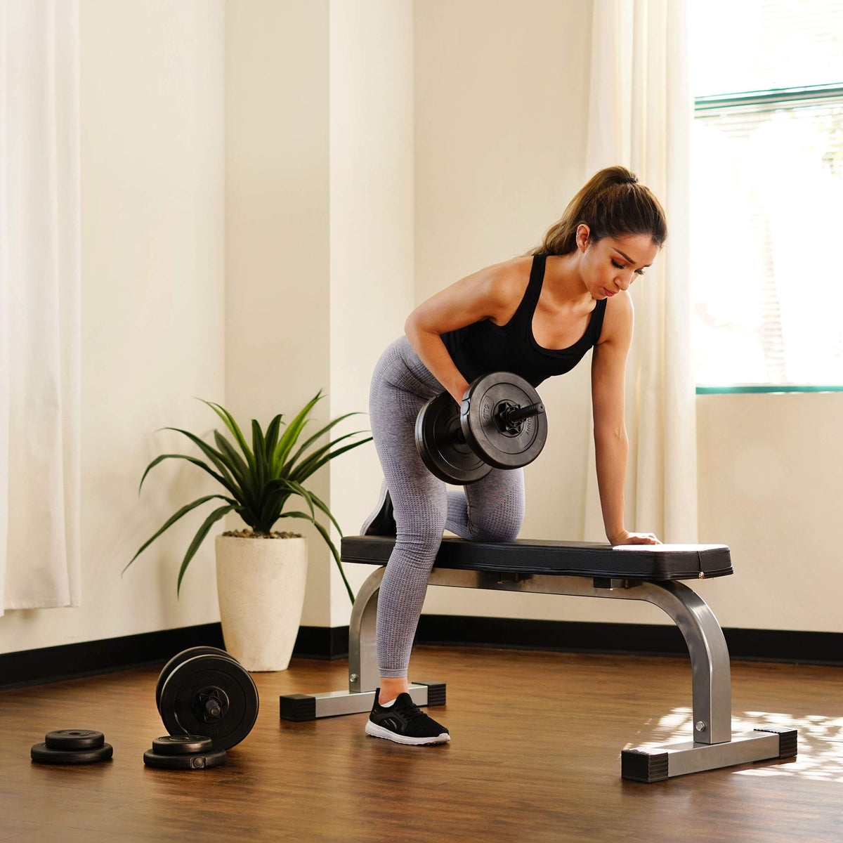 40 Lb Vinyl Dumbbell Set Hand Weights V5494