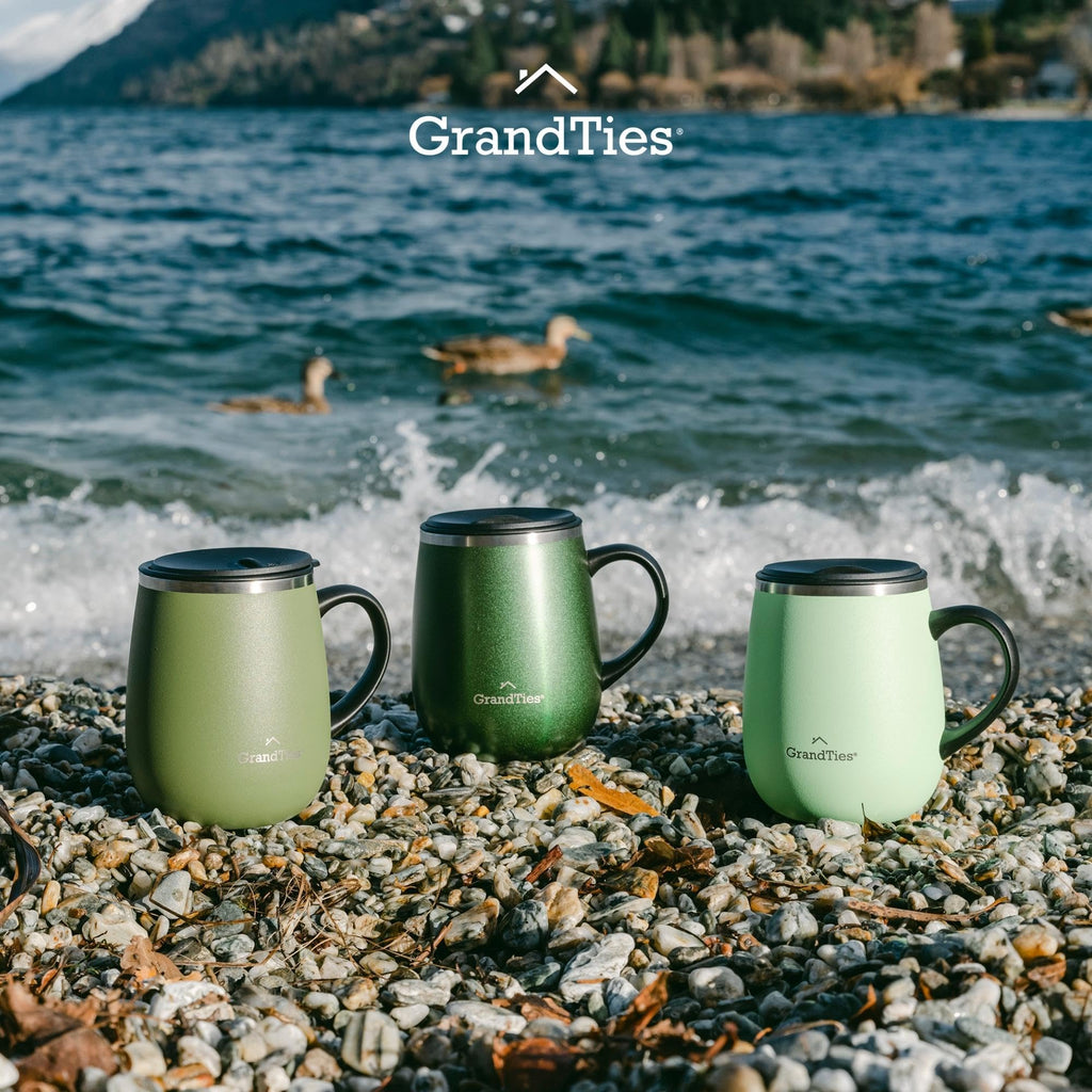 16 oz Insulated Stainless Steel Coffee Mug 2-Pack Q482498