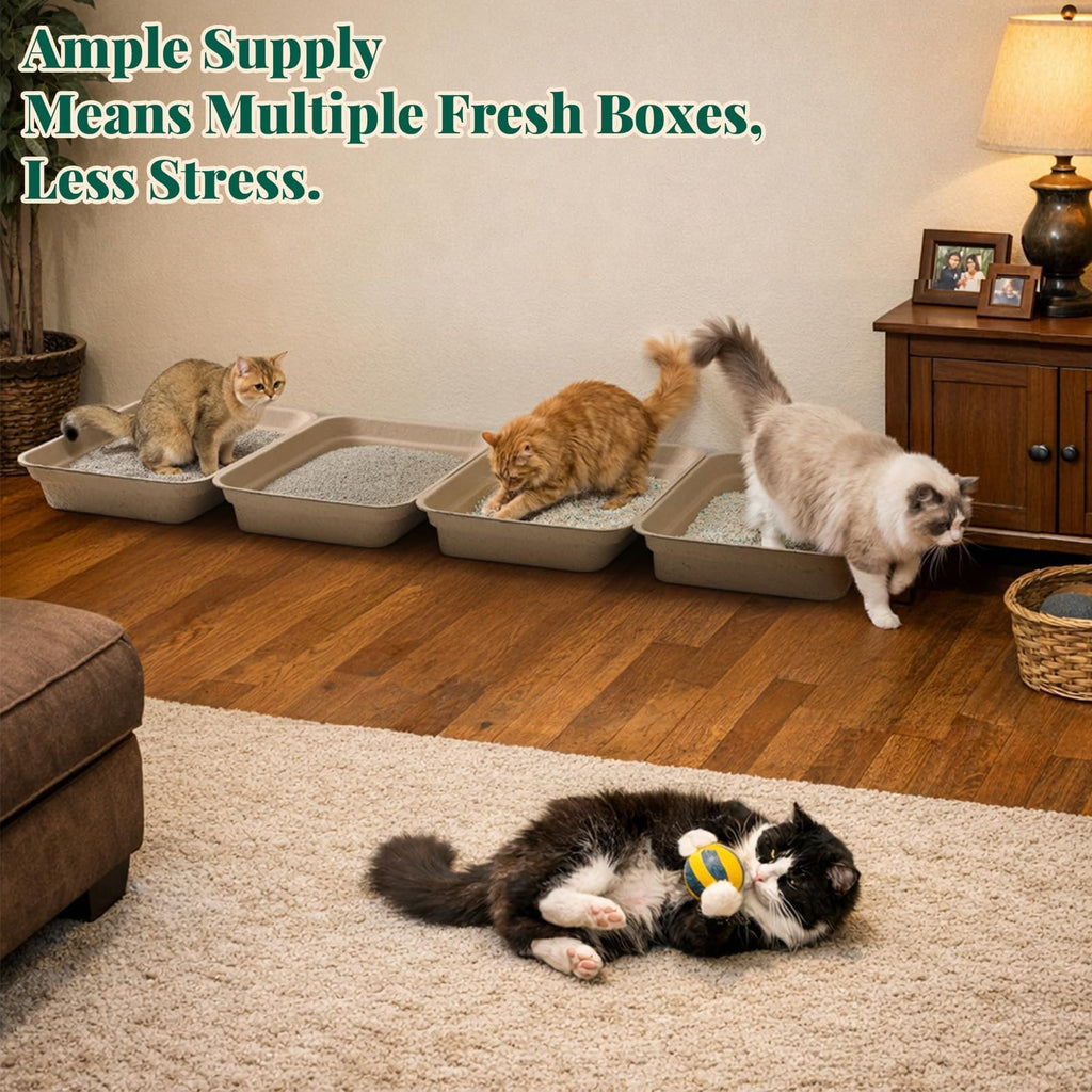 10-Pack Disposable Litter Box T5893