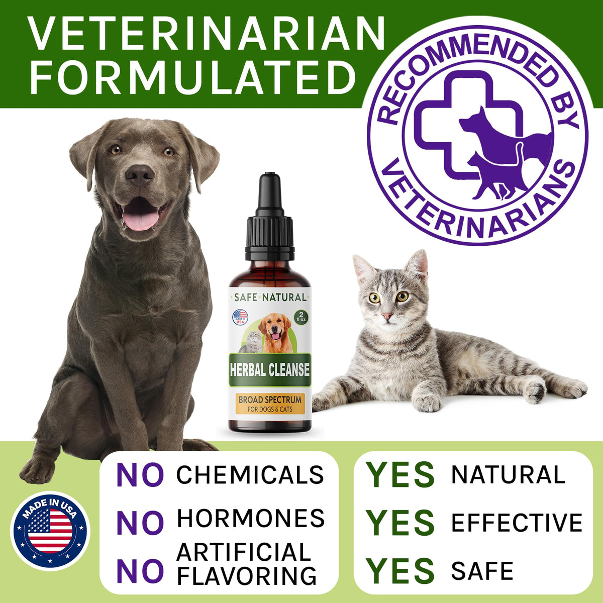 Herbal Cleanse for Cats and Dogs 2.0FlOz U6342