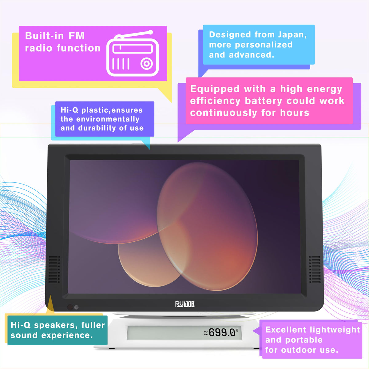 Portable Digital TV with Antenna I306466