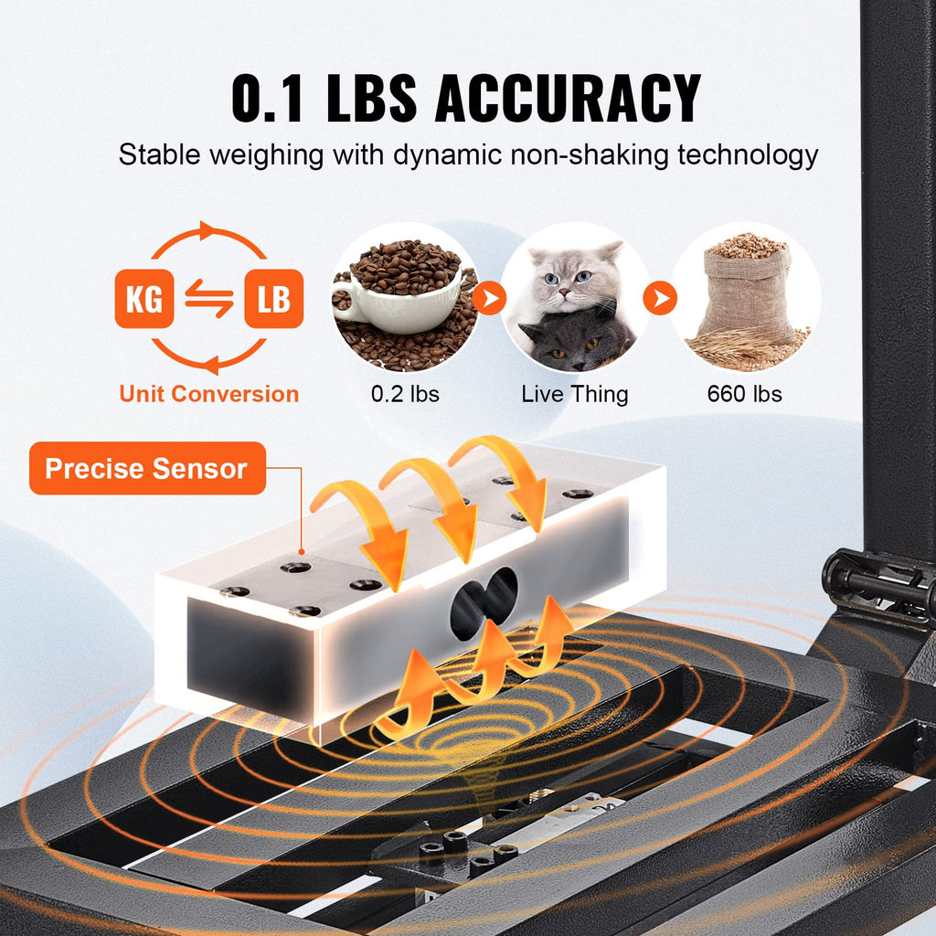 660 lbs Stainless Steel Digital Platform Scale G612