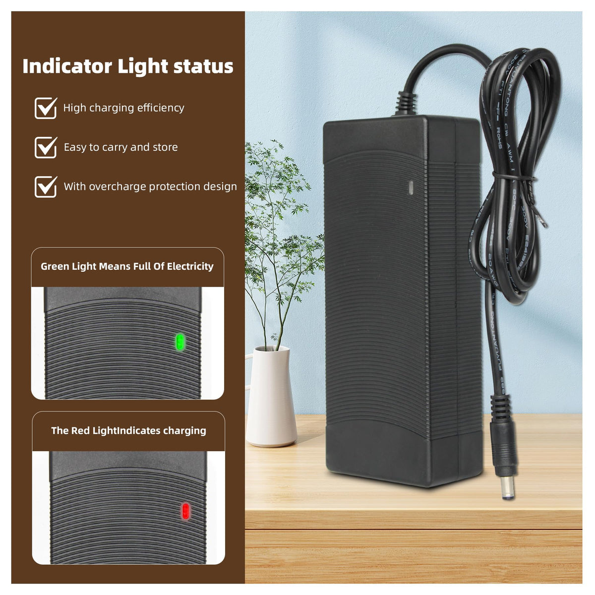 36V-42V 2A Electric Scooter Charger D689645