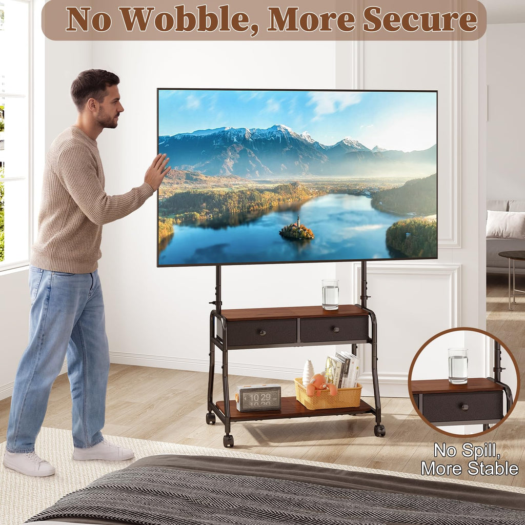 Rolling TV Stand with Mount for 32–75 Inch TVs L24717