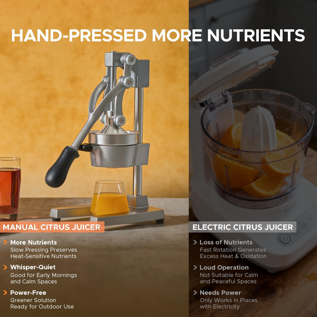 Cast Iron Manual Citrus Juicer with Strainer G359