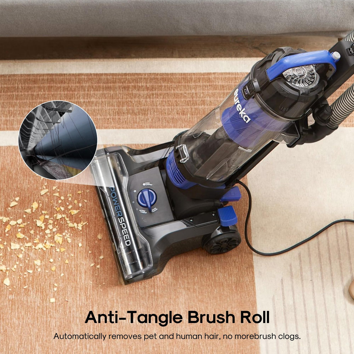 Lightweight Upright Vacuum Cleaner for Carpet and Hard Floor Q441