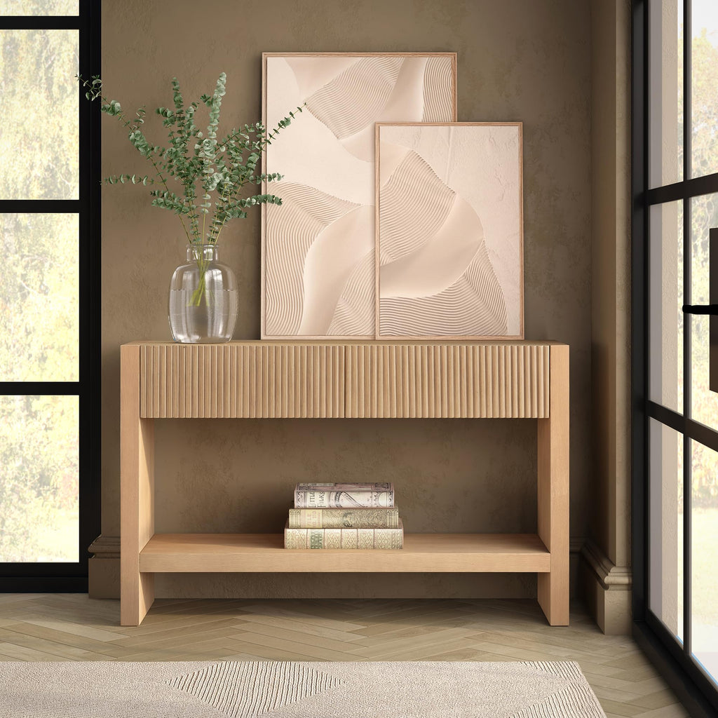 48" Fluted Modern Console Table Q988265