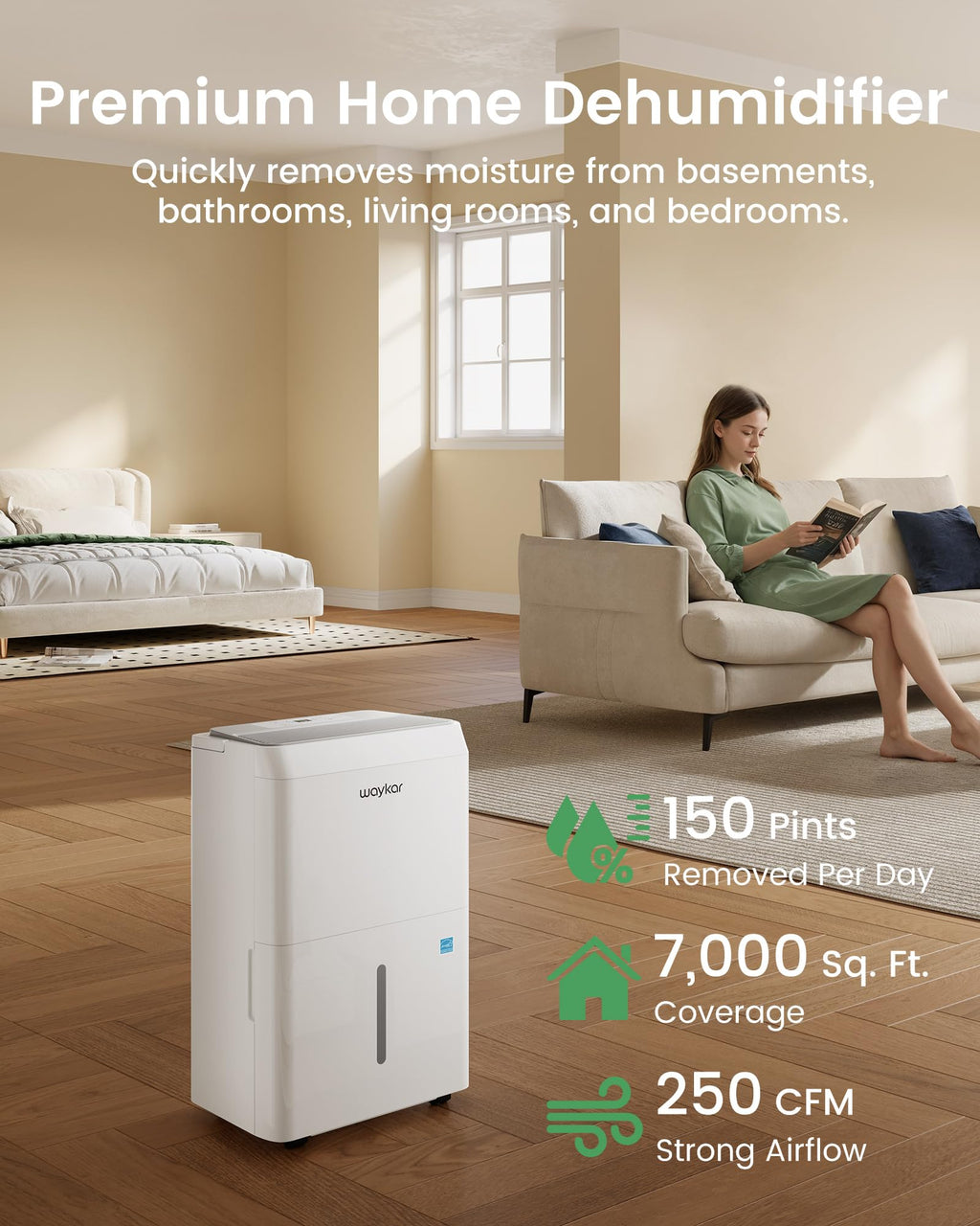 150 Pint Dehumidifier with Pump T366