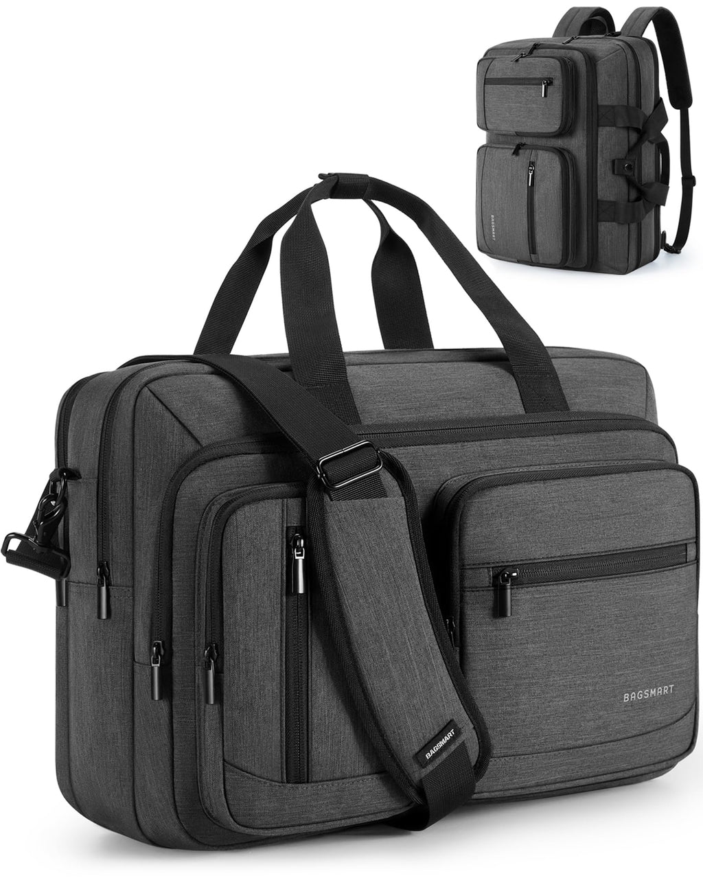 3 In 1 Laptop Bag 17.3 Inch Water-Repellent Black S60456