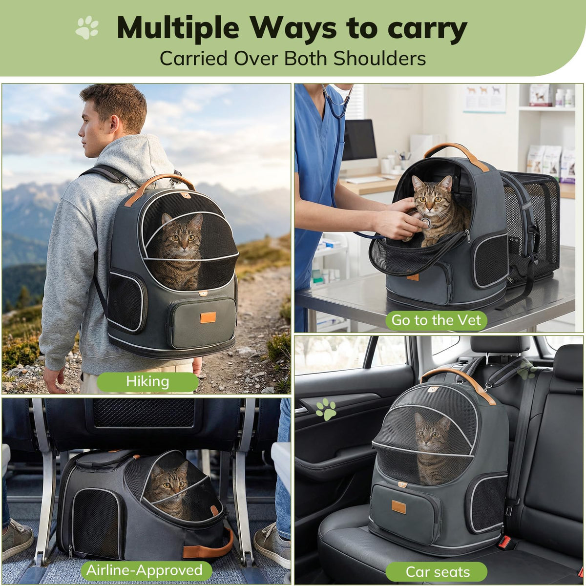 Expandable Cat Carrier Backpack R545552